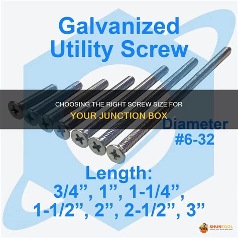 junction box ground screw size|electrical junction box screw size.